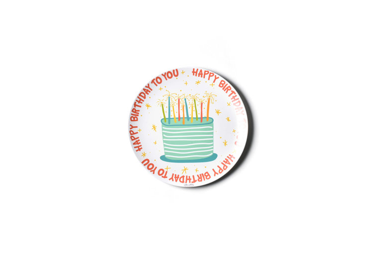 Coton Colors Happy Birthday Boy 10" Melamine Dinner Plate