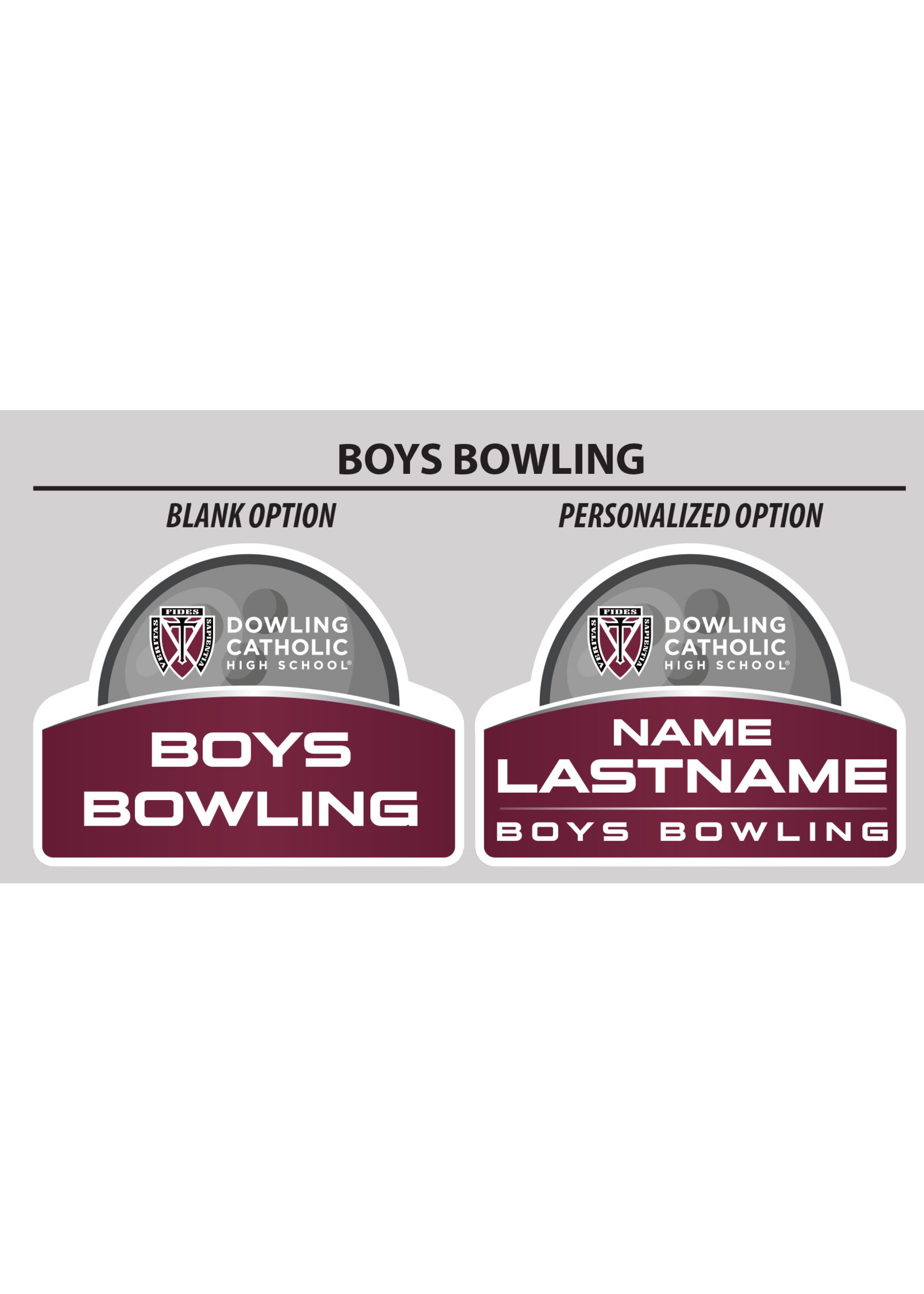 Yard Sign Boys Bowling Yard Sign