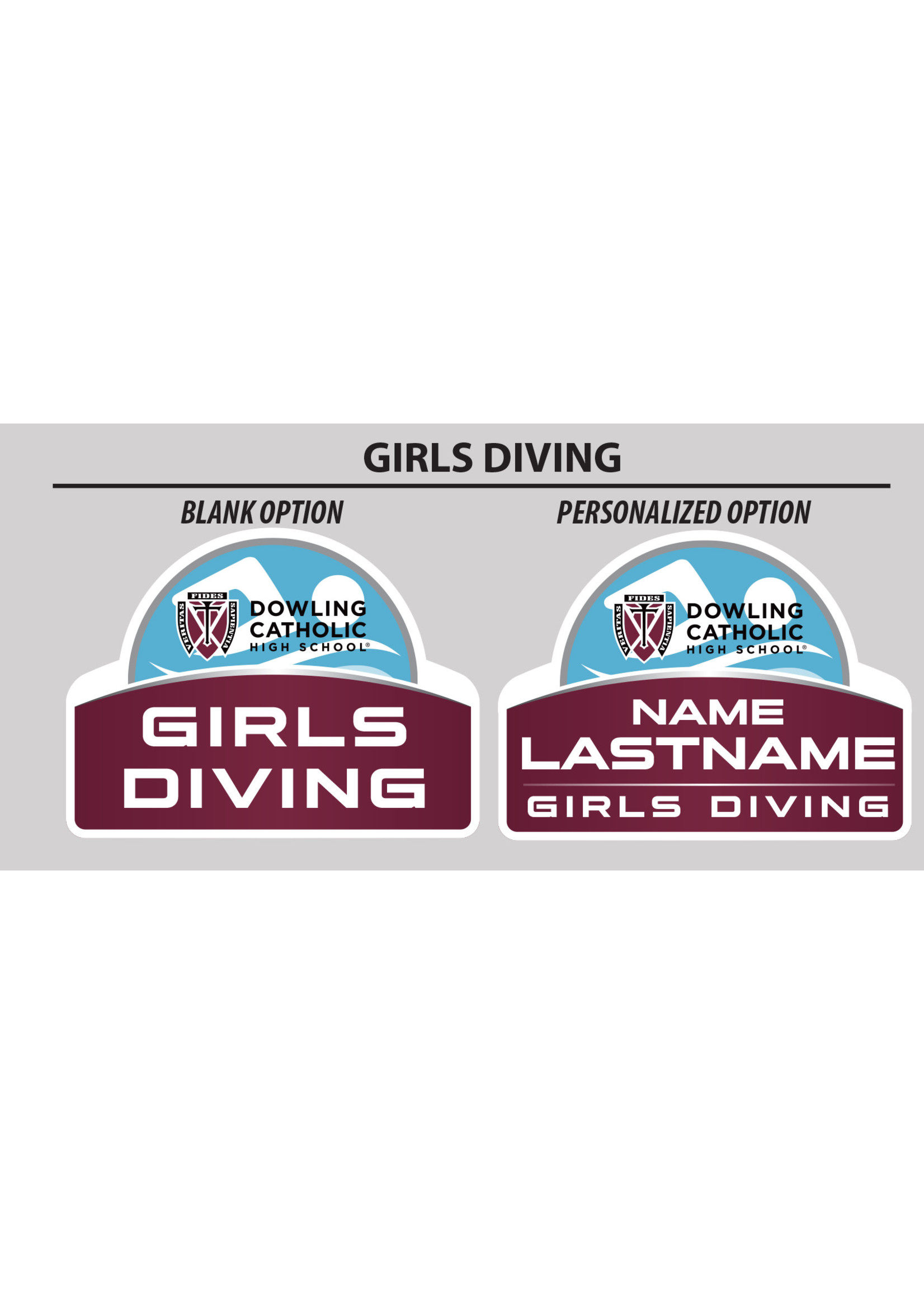 Fast Signs Girls Diving Yard Sign