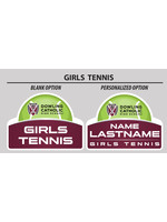 Fast Signs Girls Tennis Yard Sign