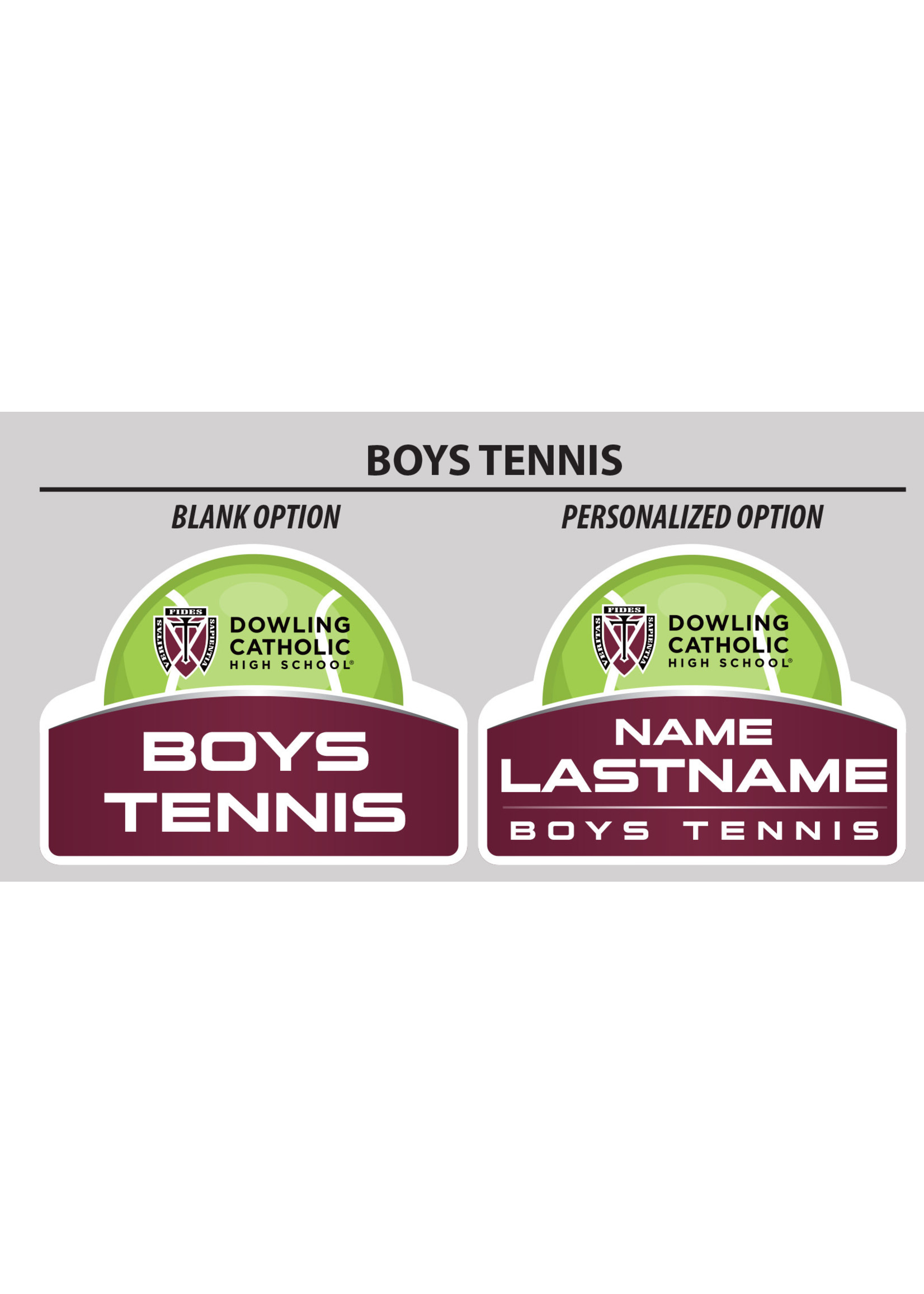Boys Tennis Yard Sign