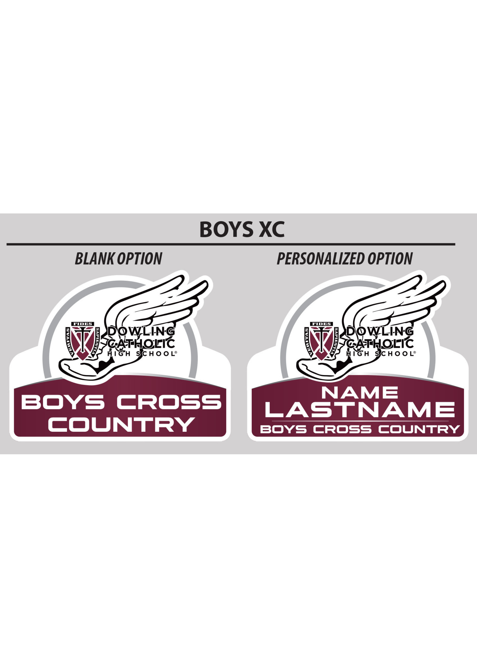 Fast Signs Boys Cross Country Yard Sign