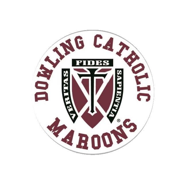 DCHS Circle Decal Dowling Catholic Campus Store