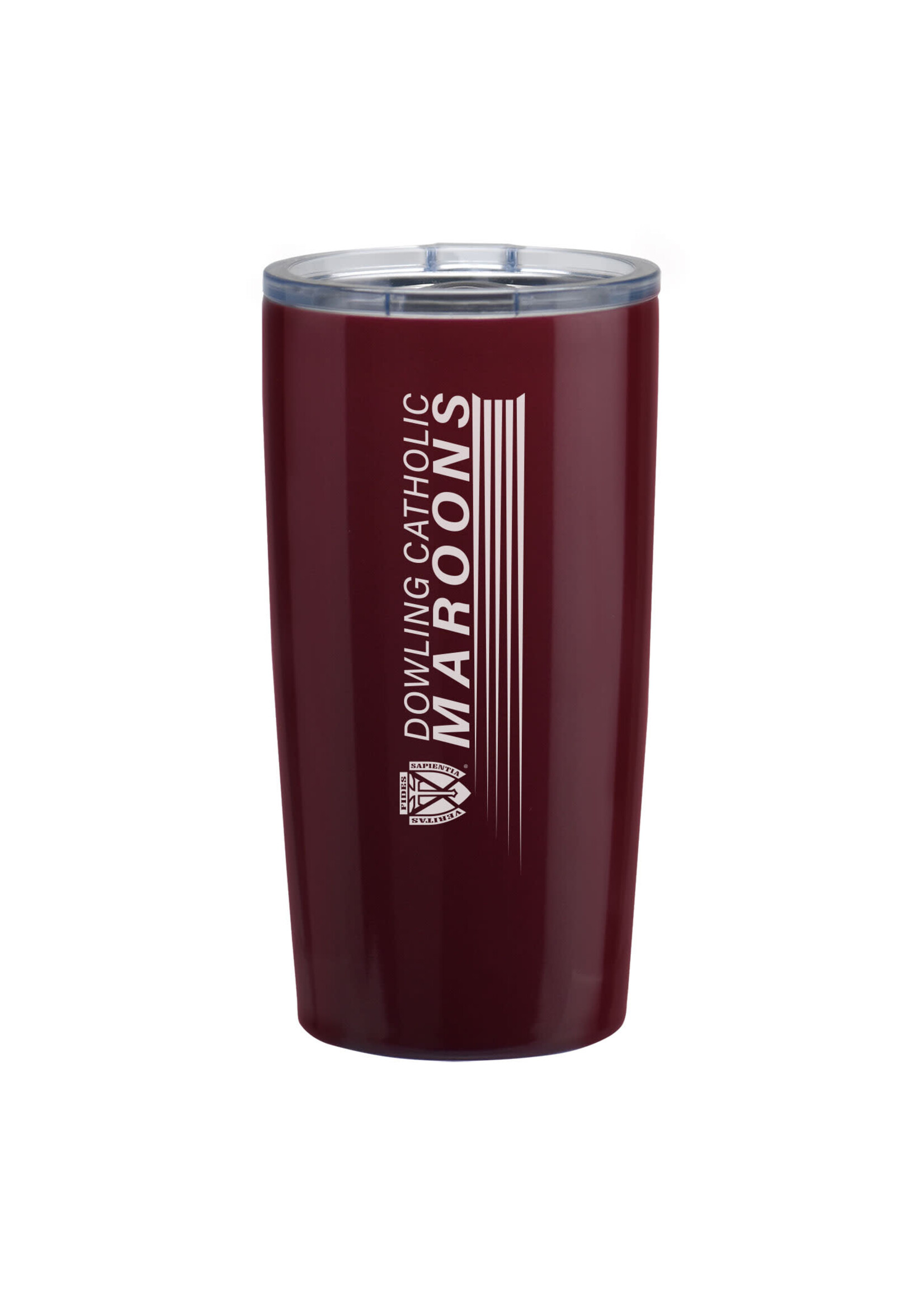 Laser Engraved Gifts 20 OZ Maroon Insulated Tumbler