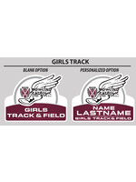 Fast Signs Girls Track & Field Yard Sign