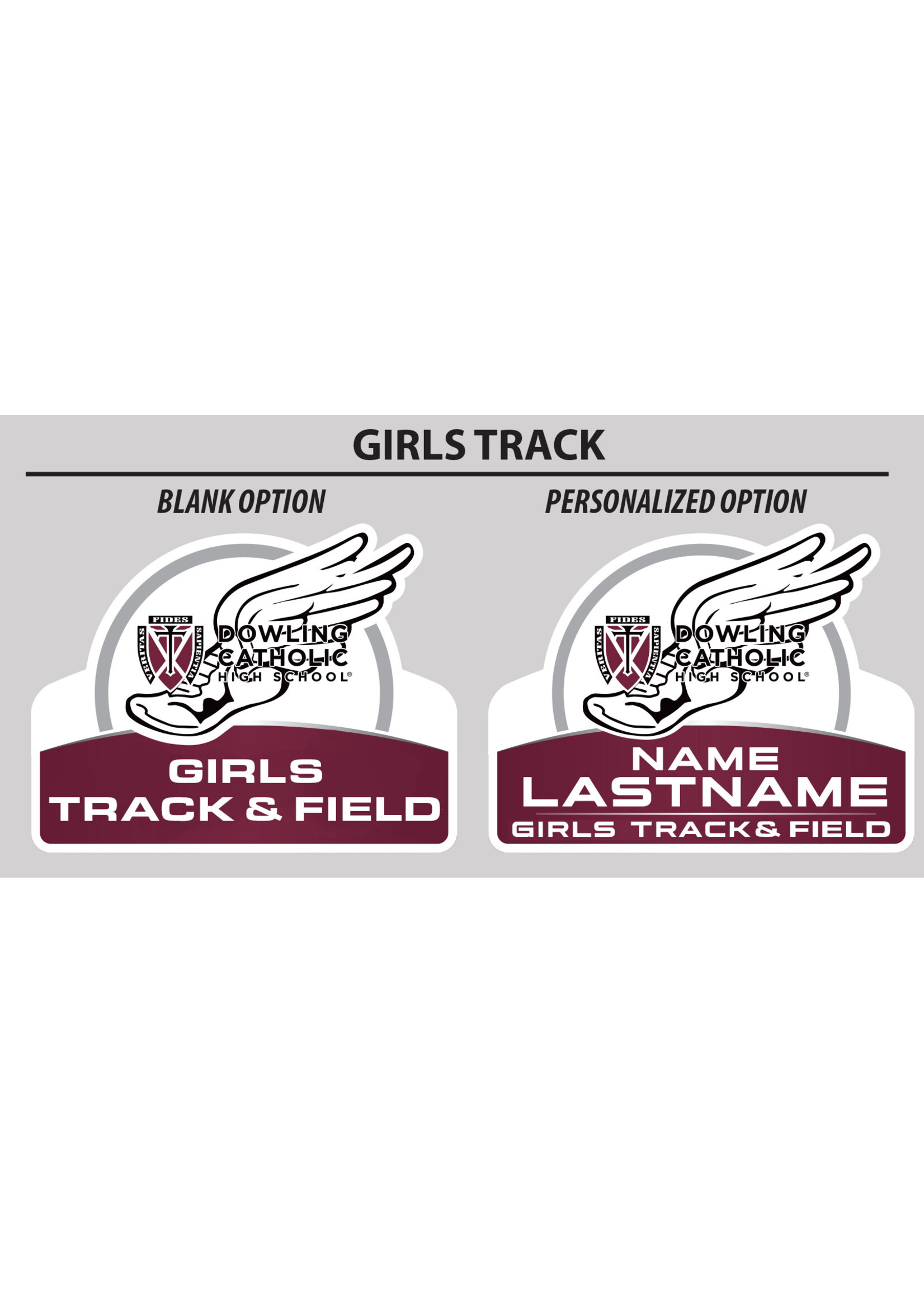 Fast Signs Girls Track & Field Yard Sign