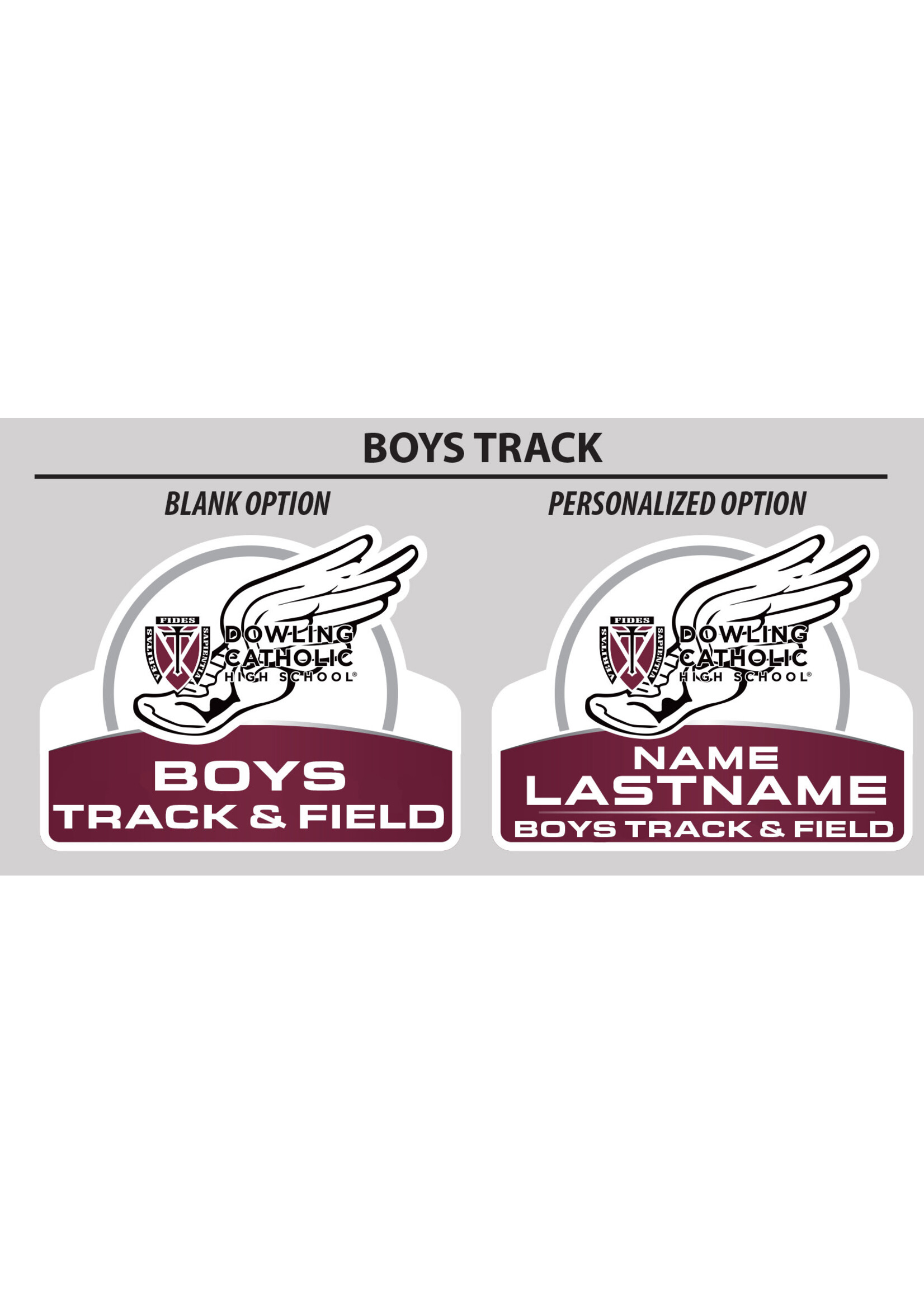 Fast Signs Boys Track & Field Yard Sign