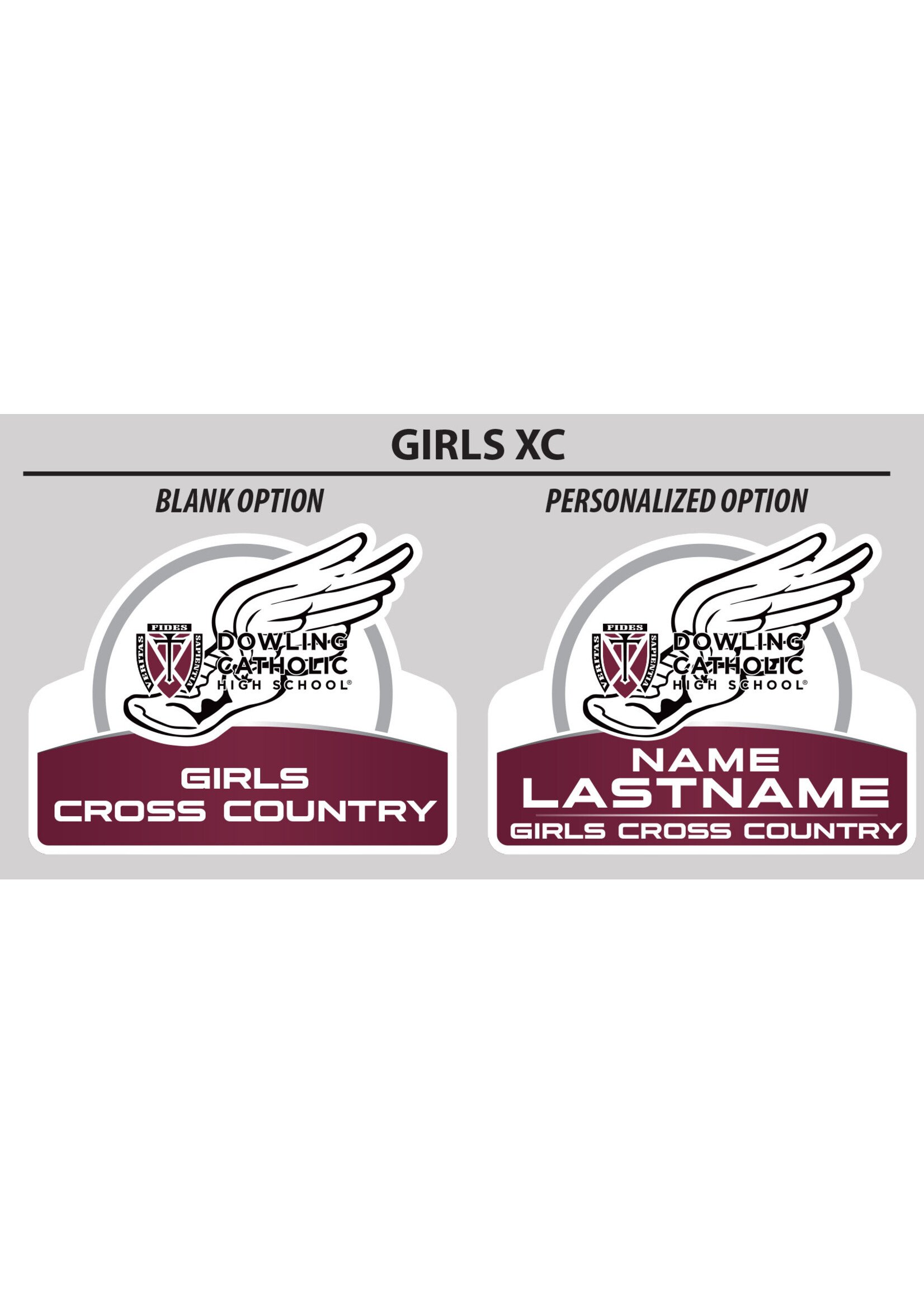 Fast Signs Girls Cross Country Yard Sign