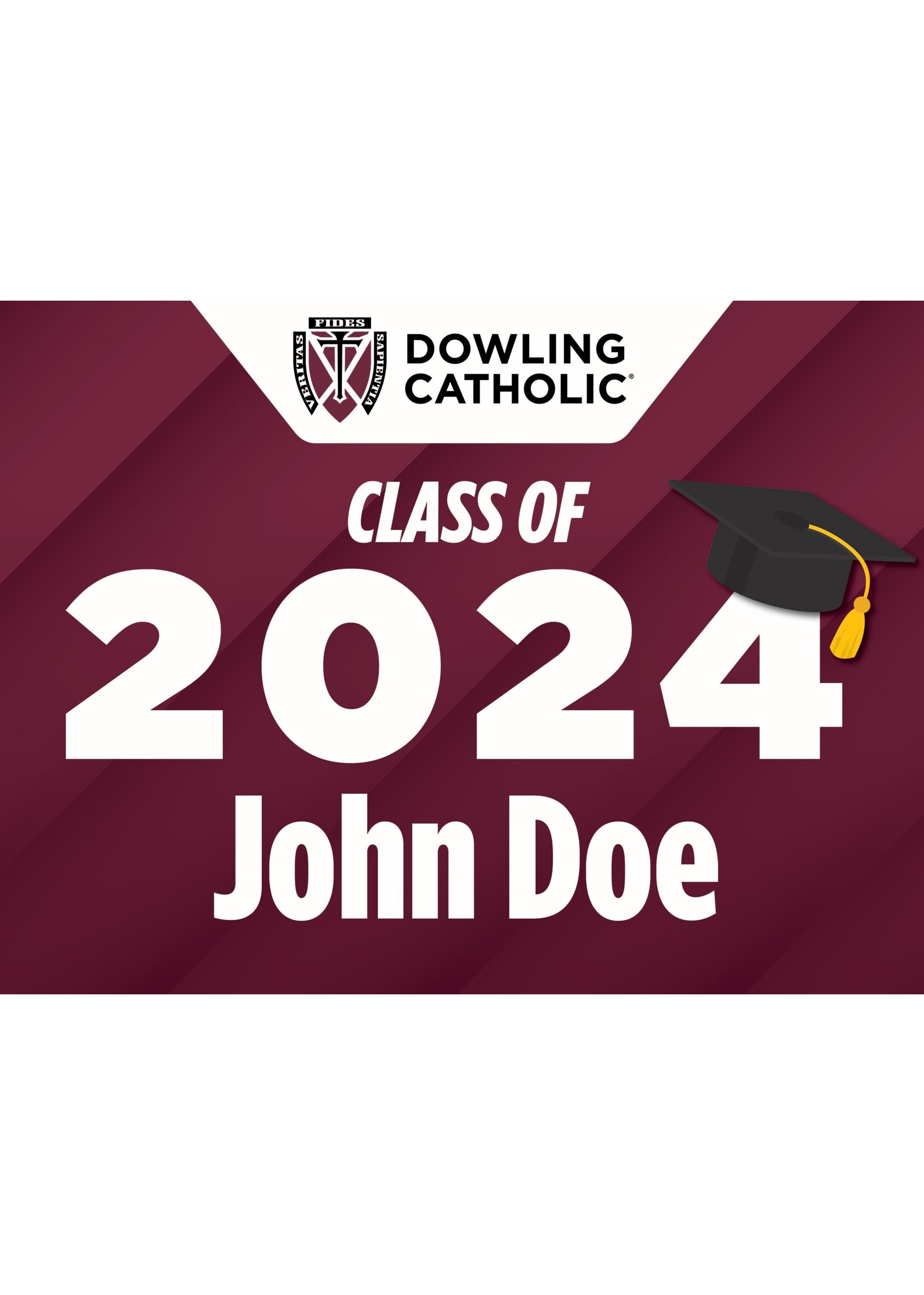 Fast Signs Class of 2024 Yard Sign