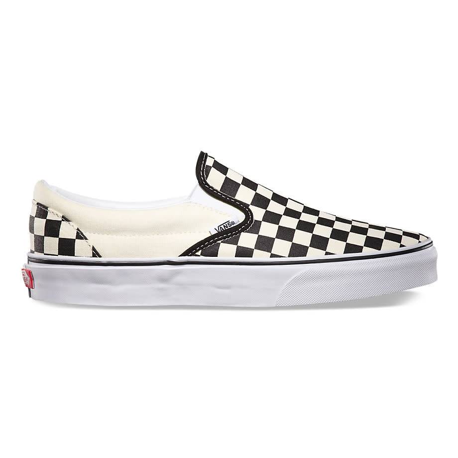 VANS VANS CLASSIC SLIP-ON BLACK / WHITE CHECKERBOARD VANS VANS CLASSIC SLIP-ON BLACK / WHITE CHECKERBOARD