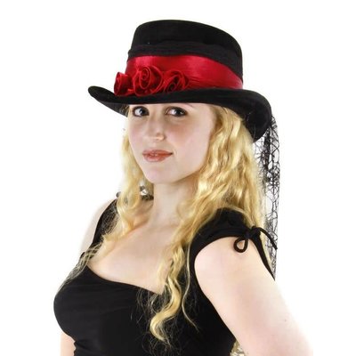 Gothic Rose Top Hat