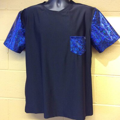 Sea Dragon Studio Mens Festival Tshirt, Ultramarine/Black