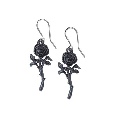 Alchemy England 1977 The Romance of the Black Rose Earrings