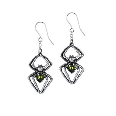 Alchemy England 1977 Emerald Venom Earrings