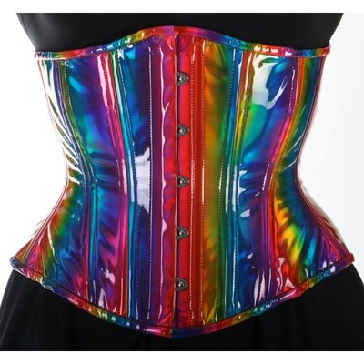 Rainbow Steel Boned Corset 24