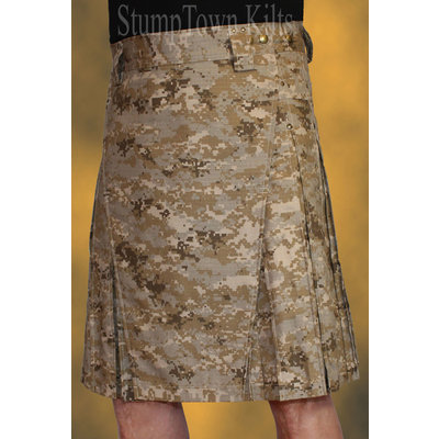 StumpTown Kilts Men's Cotton Ripstop Desert Digi