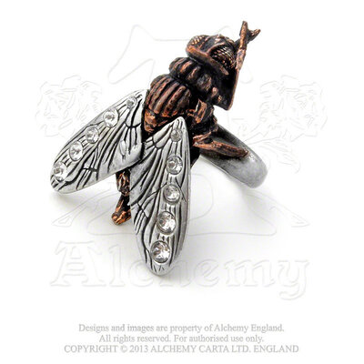Alchemy England 1977 Lord of the Flies Ring Size -7
