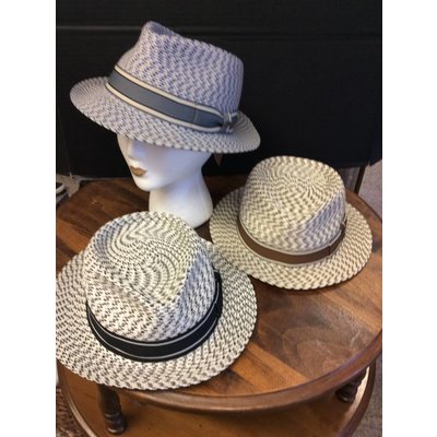 Tatum Varigated Raffia Unisex Hat