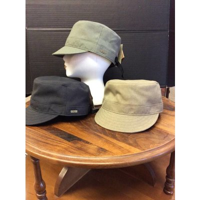 Paige Poly "Military" Cap, Adj.