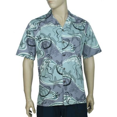 Happy Sea Cotton Aloha Shirt