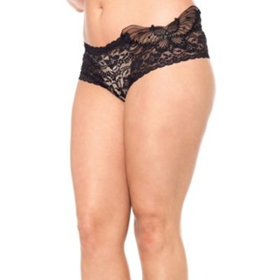 Leg Avenue Sequin Butterfly Lace Tanga