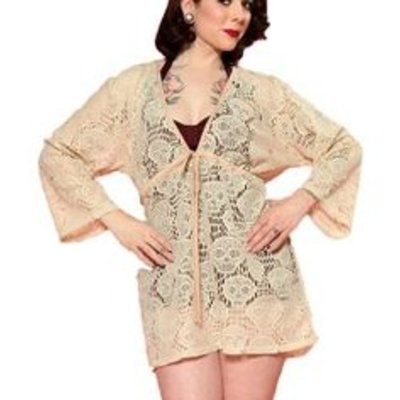 Steady Skull Lace Cover Up