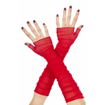 Soft Mesh Fingerless Gloves