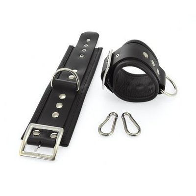 Rimba Deluxe Ankle Cuffs w/ Carabiner Hooks - Wide