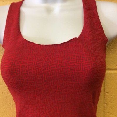 Offrandes Tank Top LaceDBack Red Mayan M/L