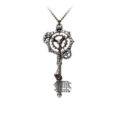 Alchemy England 1977 Septagramic Coercion Gearwheel Key Pendant