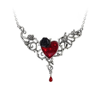Alchemy England 1977 The Blood Rose Heart Pendant