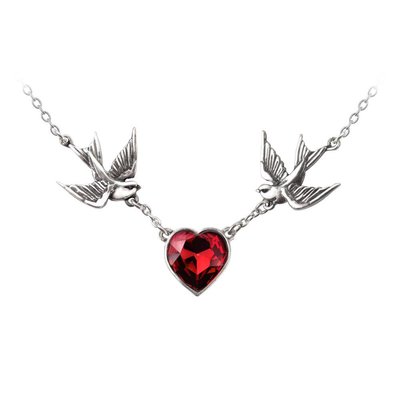 Alchemy England 1977 Swallow Heart Necklace
