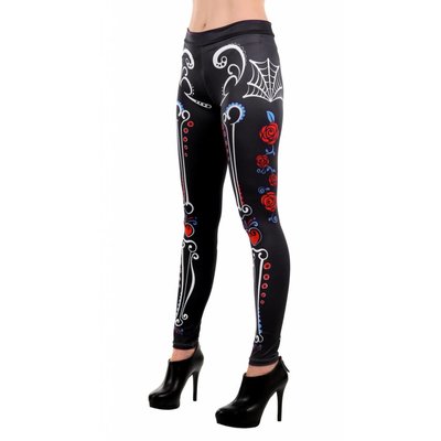 Sugar Skull Leggings One Size