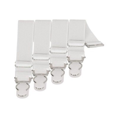 Vintage Goth Set of 4 Garter/Suspenders, White