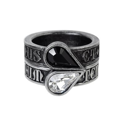 Alchemy England 1977 Twin Heart Promise Ring