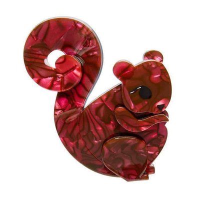 Erstwilder Saskia Squirrel Brooch