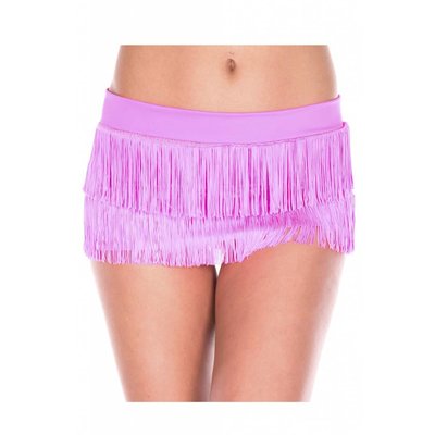 Fringed Mini Skirt - One size