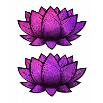 Pastease Lotus: Holographic Pink Lotus Nipple Pasties