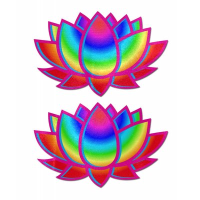 Pastease Lotus: Acid Rainbow Lotus Nipple Pasties