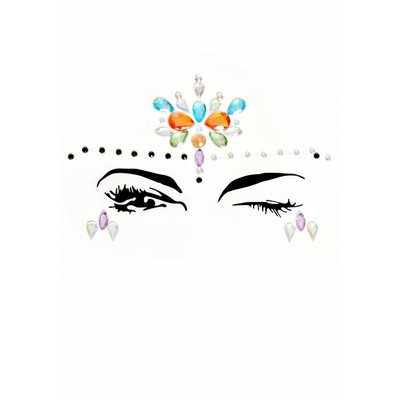 Leg Avenue Calypso Face Jewels 3 Pc Stick-On