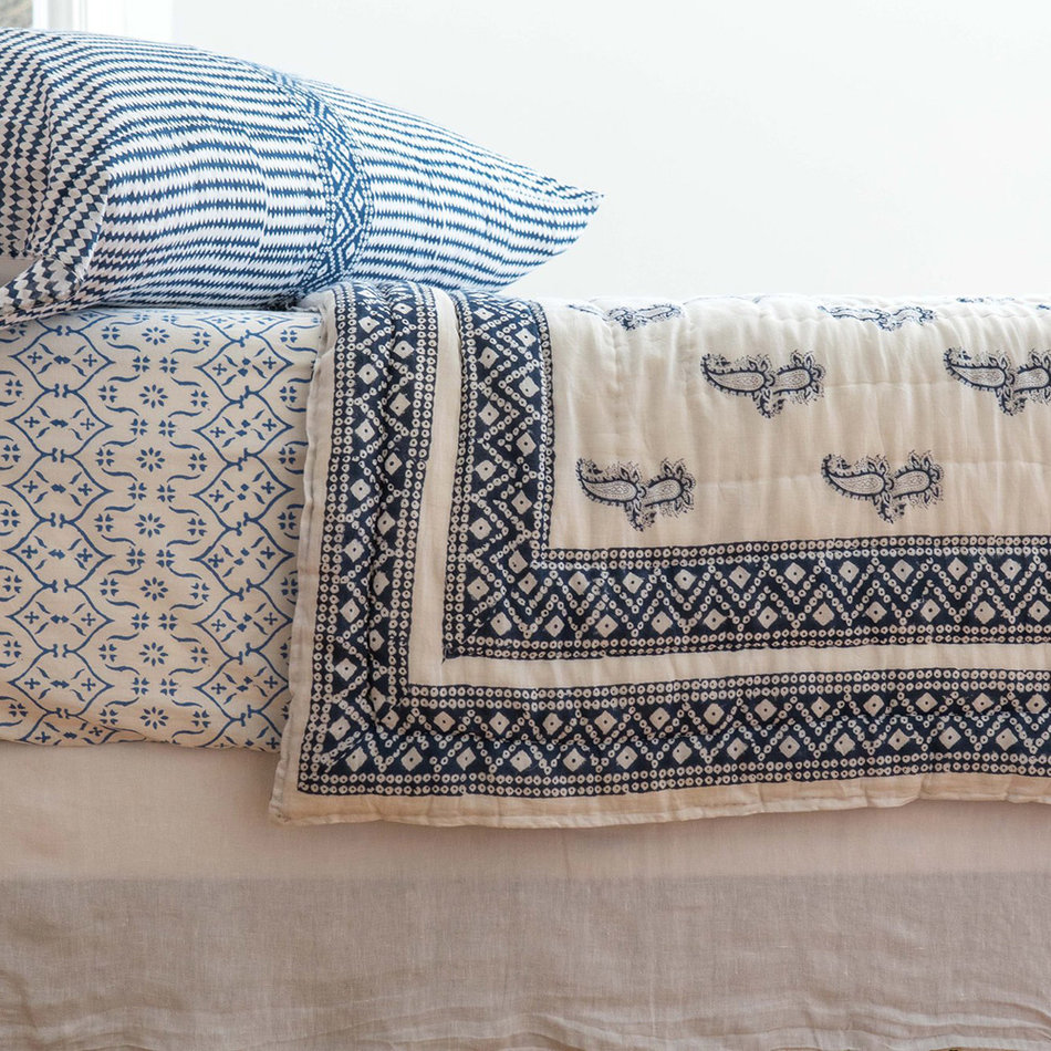 Kerry Cassill Indian Cotton Voile Quilt olive & elle