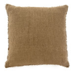Indaba Lina Linen Pillow, Hazelnut