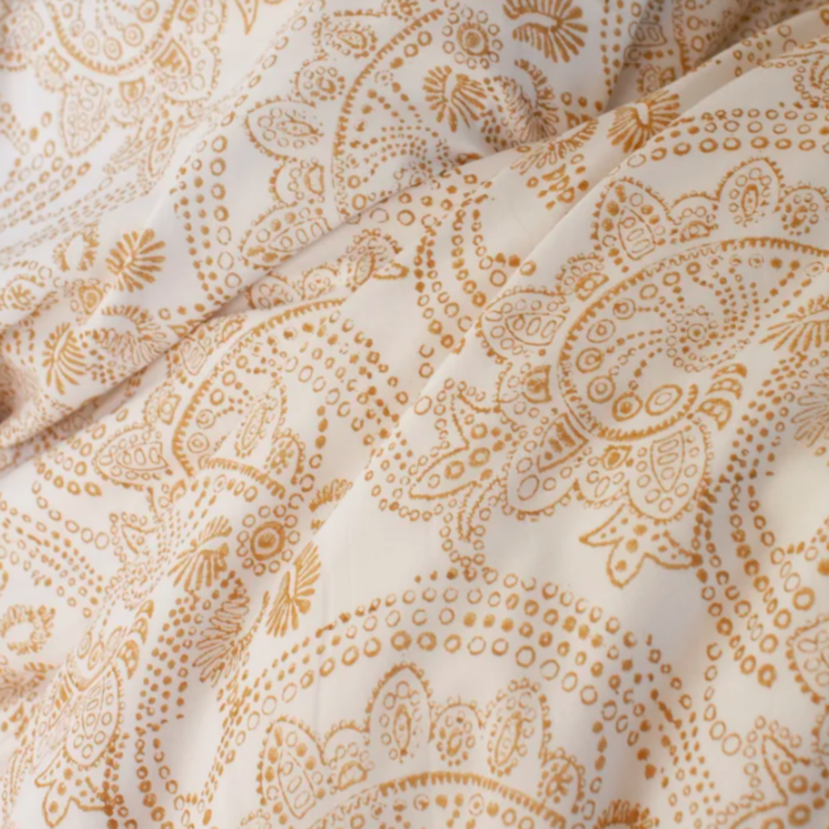Kerry Cassill Kerry Cassill Duvet Cover, Gold Paisley