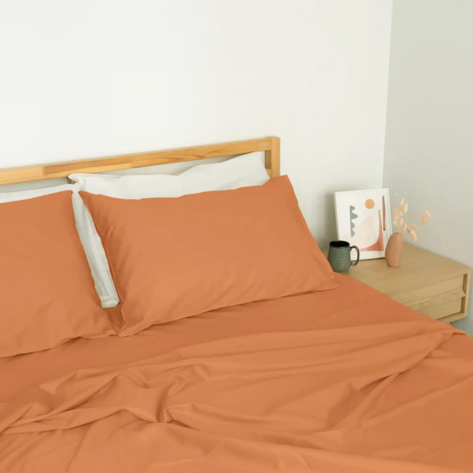 homebird Crisp & Cooling Percale Flat Sheet, King