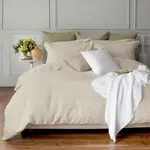 St. Geneve St. Genève Colette Stripe Linen Jacquard Duvet Cover