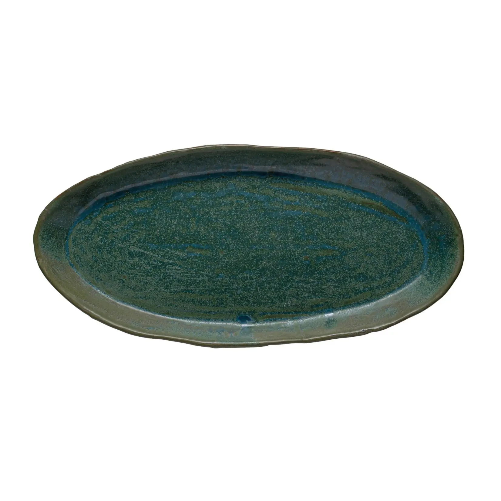 Creative Coop Reactive Glaze Stoneware Platter