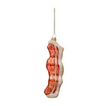 Creative Coop Glass Bacon Ornament