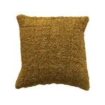 Bloomingville Woven Cotton & Jute Pillow Chartreuse