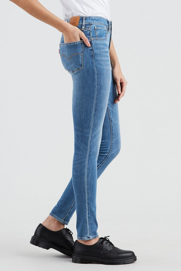 levi's 721 high rise skinny light blue