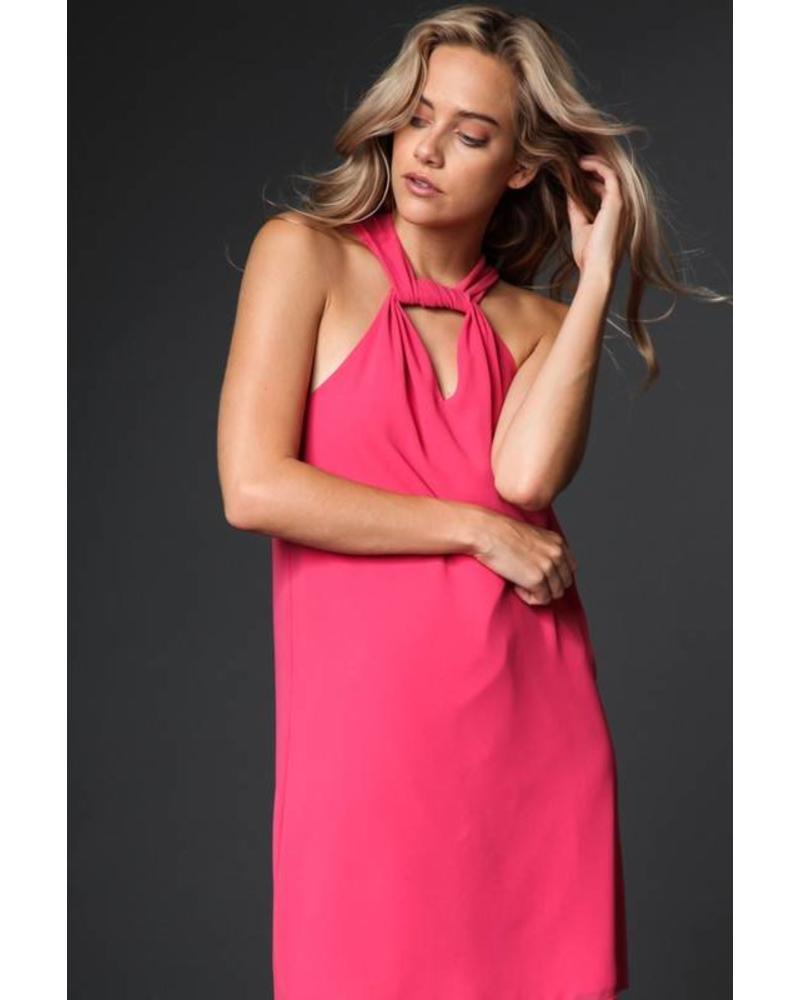 daisy haze twist neck dress